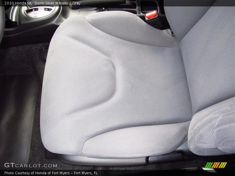 Storm Silver Metallic / Gray 2010 Honda Fit