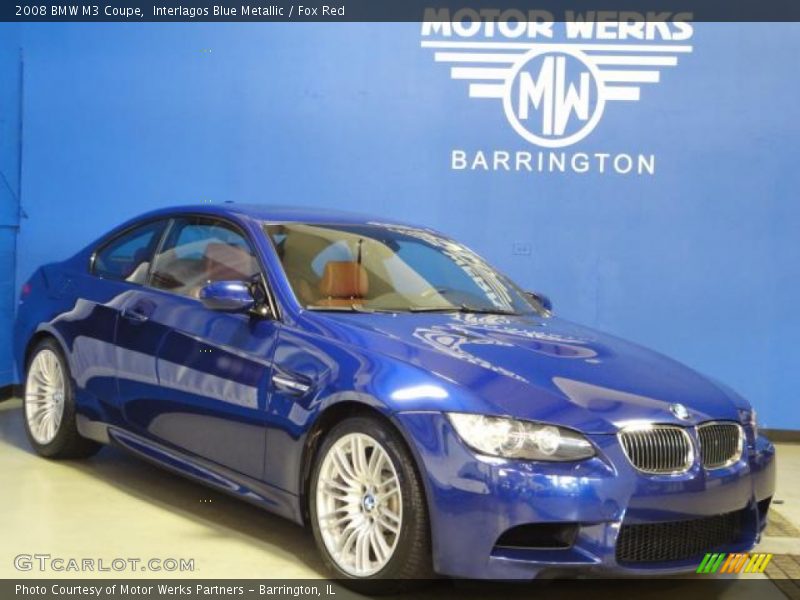 Interlagos Blue Metallic / Fox Red 2008 BMW M3 Coupe