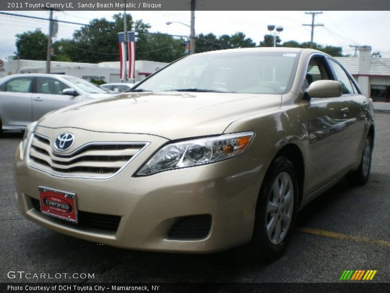 Sandy Beach Metallic / Bisque 2011 Toyota Camry LE