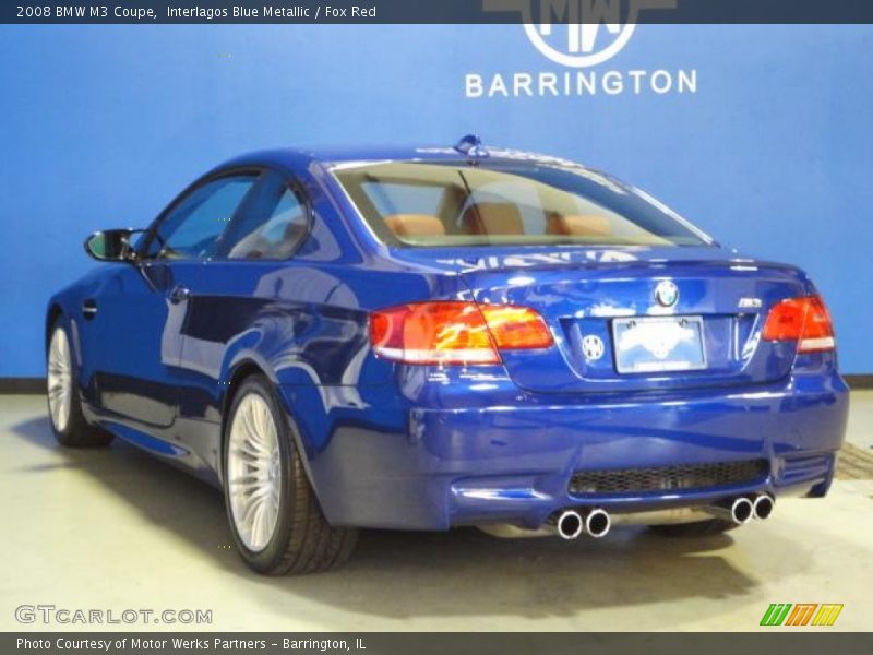 Interlagos Blue Metallic / Fox Red 2008 BMW M3 Coupe