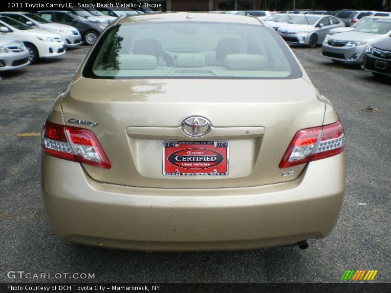 Sandy Beach Metallic / Bisque 2011 Toyota Camry LE