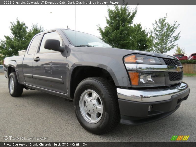 Dark Gray Metallic / Medium Pewter 2008 Chevrolet Colorado LT Extended Cab