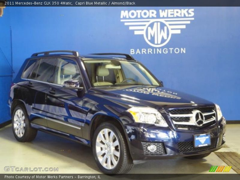 Capri Blue Metallic / Almond/Black 2011 Mercedes-Benz GLK 350 4Matic