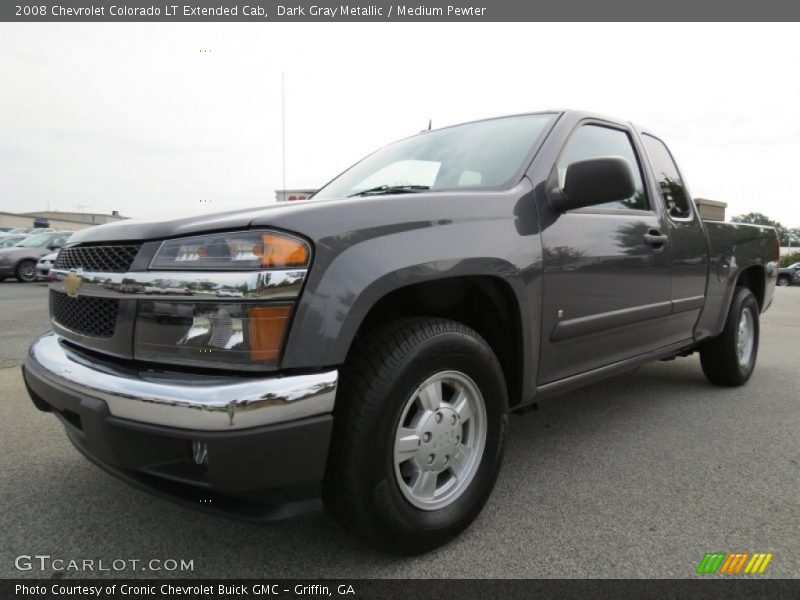 Dark Gray Metallic / Medium Pewter 2008 Chevrolet Colorado LT Extended Cab