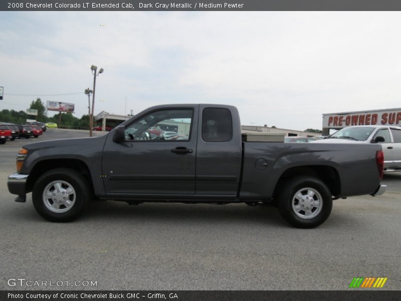 Dark Gray Metallic / Medium Pewter 2008 Chevrolet Colorado LT Extended Cab