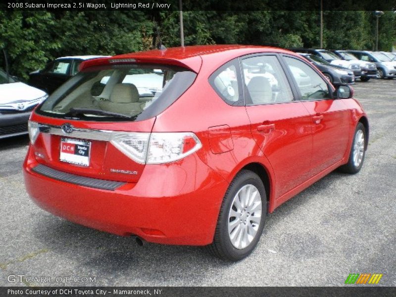 Lightning Red / Ivory 2008 Subaru Impreza 2.5i Wagon