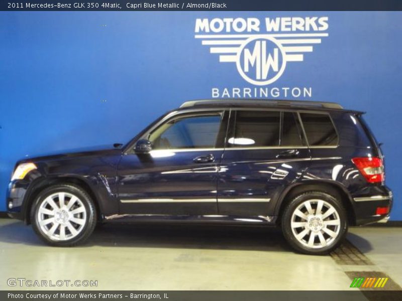 Capri Blue Metallic / Almond/Black 2011 Mercedes-Benz GLK 350 4Matic