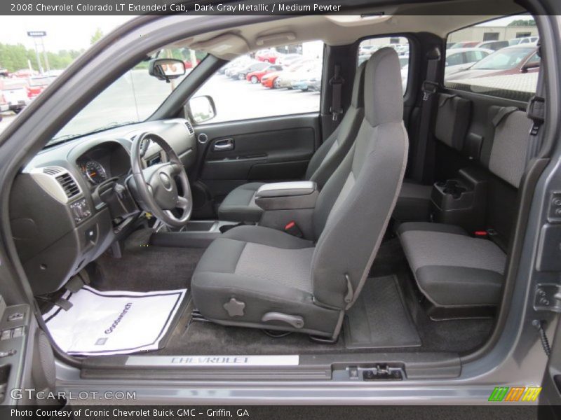 Medium Pewter Interior - 2008 Colorado LT Extended Cab 