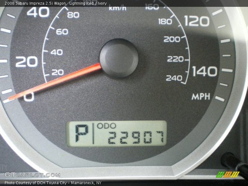 Lightning Red / Ivory 2008 Subaru Impreza 2.5i Wagon