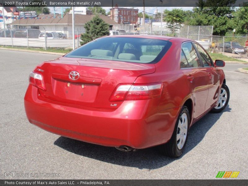 Barcelona Red Metallic / Ash 2007 Toyota Camry LE