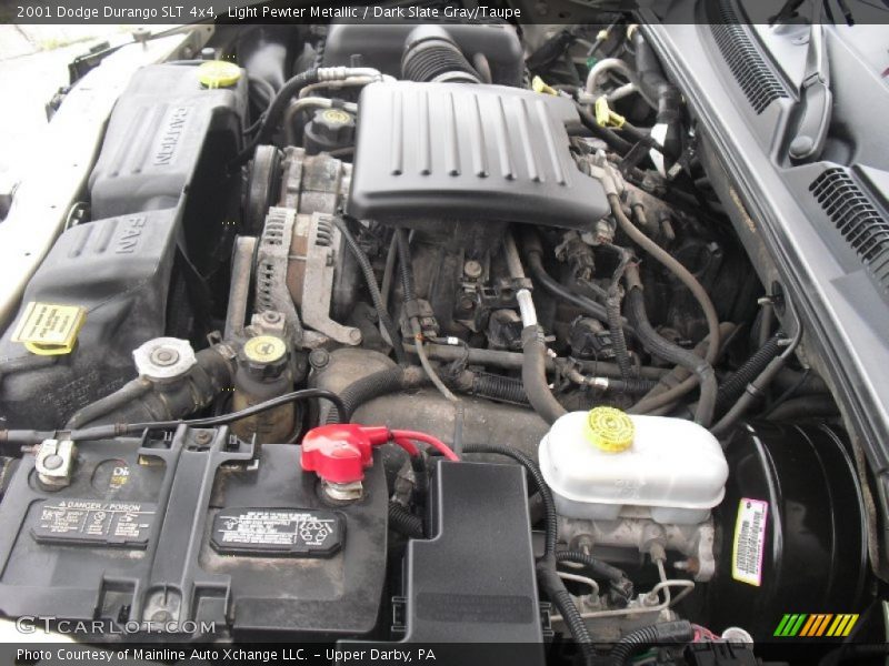 Light Pewter Metallic / Dark Slate Gray/Taupe 2001 Dodge Durango SLT 4x4