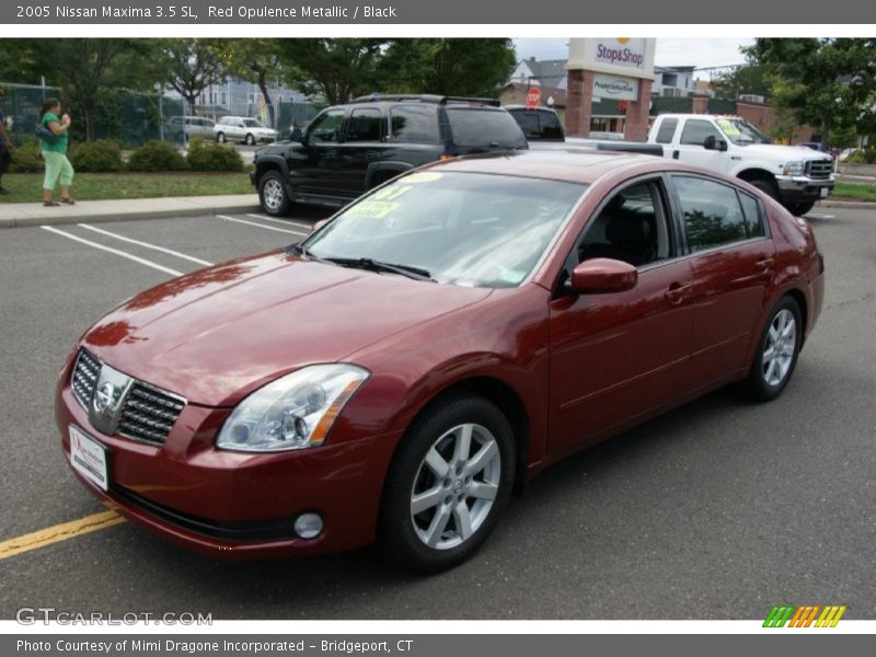 Red Opulence Metallic / Black 2005 Nissan Maxima 3.5 SL