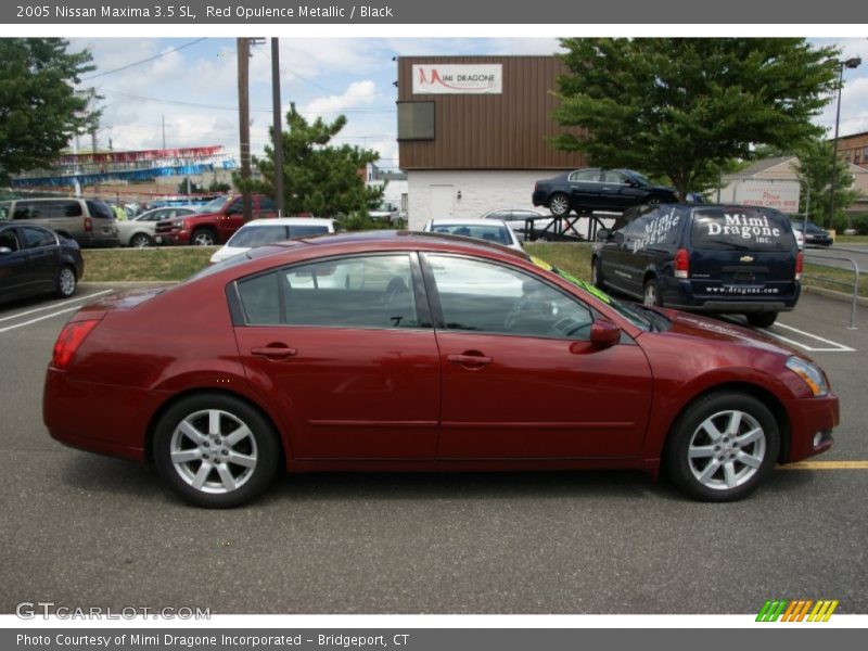 Red Opulence Metallic / Black 2005 Nissan Maxima 3.5 SL