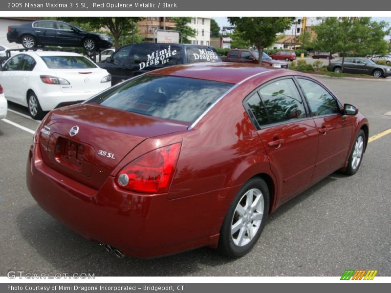 Red Opulence Metallic / Black 2005 Nissan Maxima 3.5 SL