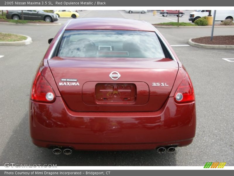 Red Opulence Metallic / Black 2005 Nissan Maxima 3.5 SL