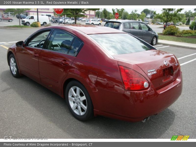 Red Opulence Metallic / Black 2005 Nissan Maxima 3.5 SL