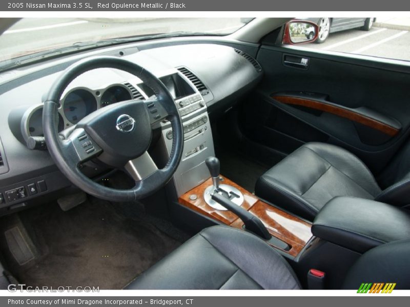 Red Opulence Metallic / Black 2005 Nissan Maxima 3.5 SL
