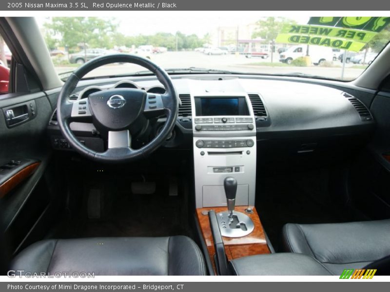 Red Opulence Metallic / Black 2005 Nissan Maxima 3.5 SL
