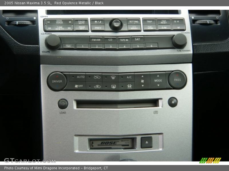 Red Opulence Metallic / Black 2005 Nissan Maxima 3.5 SL