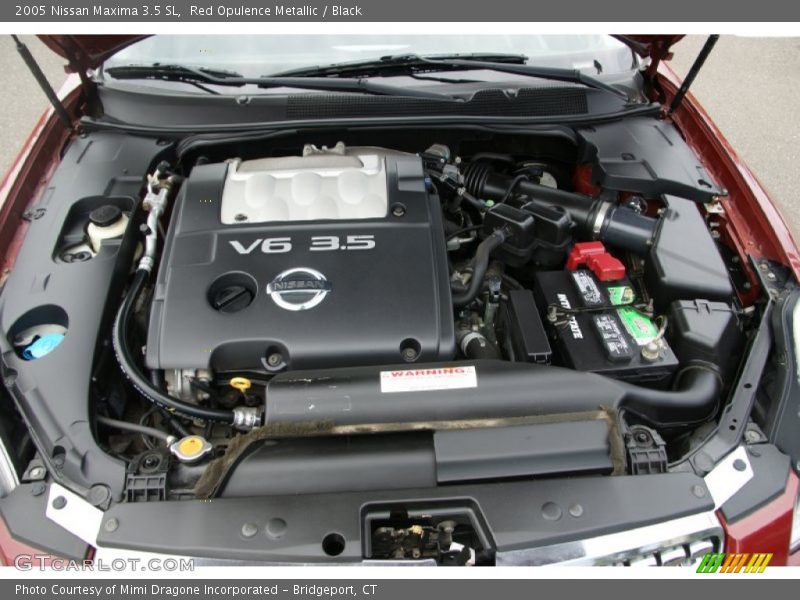 Red Opulence Metallic / Black 2005 Nissan Maxima 3.5 SL