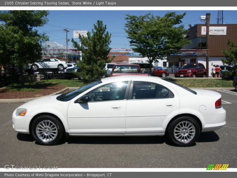 Stone White / Light Taupe 2005 Chrysler Sebring Touring Sedan