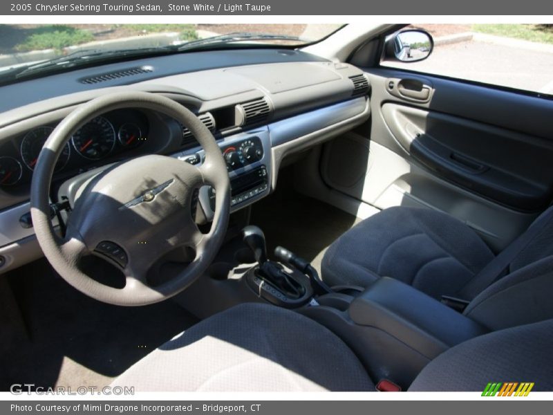 Stone White / Light Taupe 2005 Chrysler Sebring Touring Sedan