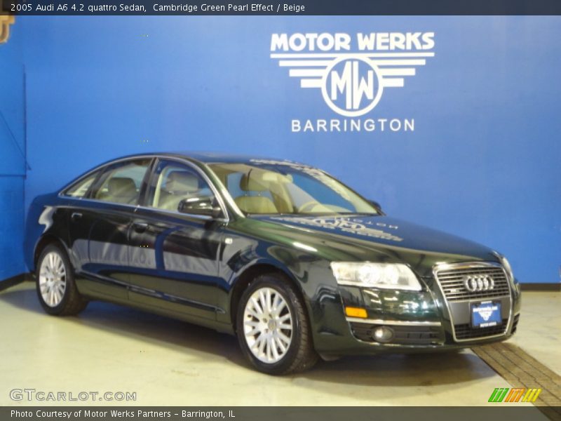 Cambridge Green Pearl Effect / Beige 2005 Audi A6 4.2 quattro Sedan