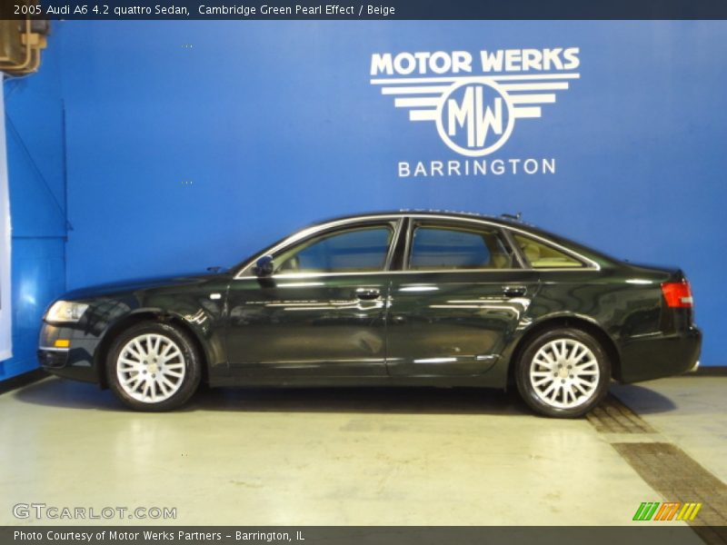 Cambridge Green Pearl Effect / Beige 2005 Audi A6 4.2 quattro Sedan