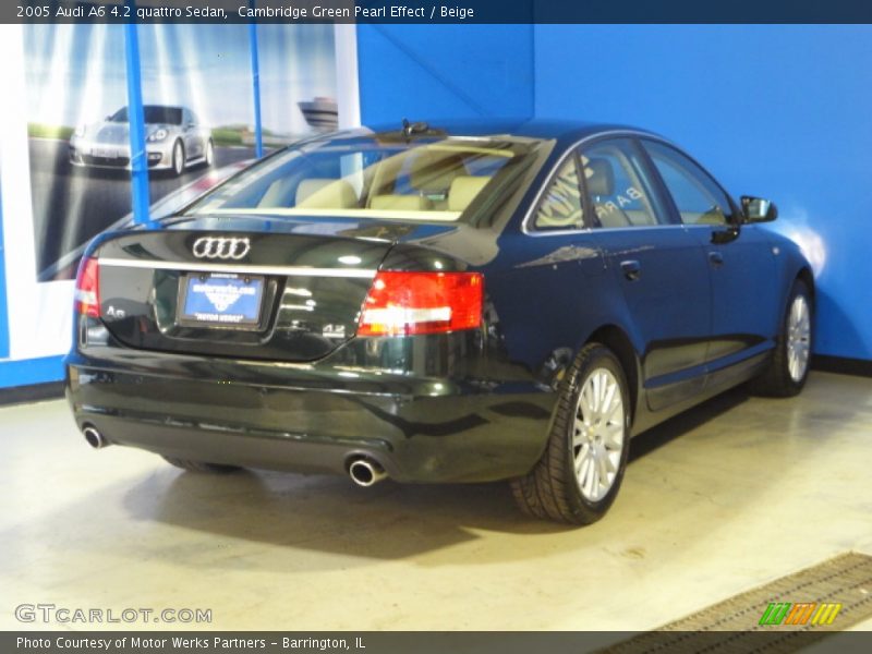Cambridge Green Pearl Effect / Beige 2005 Audi A6 4.2 quattro Sedan