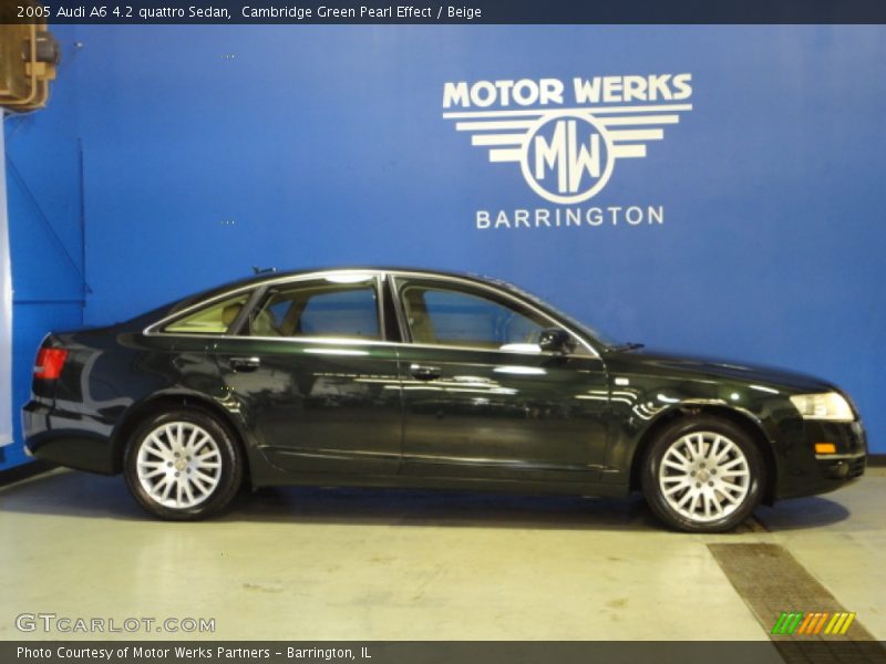 Cambridge Green Pearl Effect / Beige 2005 Audi A6 4.2 quattro Sedan