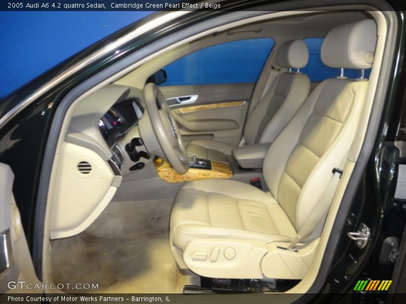 Front Seat of 2005 A6 4.2 quattro Sedan