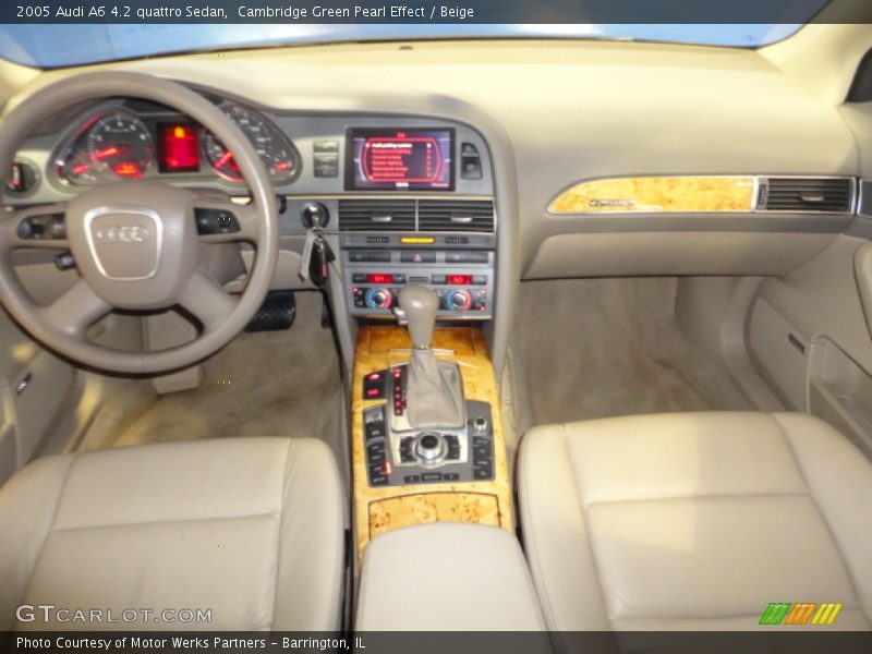 Cambridge Green Pearl Effect / Beige 2005 Audi A6 4.2 quattro Sedan
