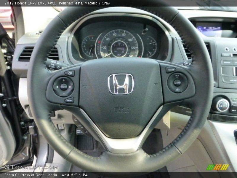 Polished Metal Metallic / Gray 2012 Honda CR-V EX-L 4WD