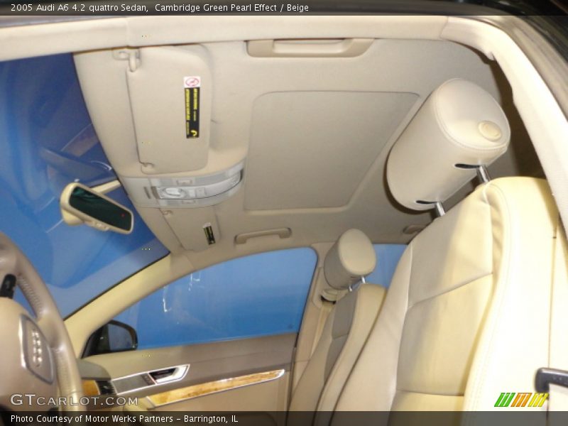 Cambridge Green Pearl Effect / Beige 2005 Audi A6 4.2 quattro Sedan