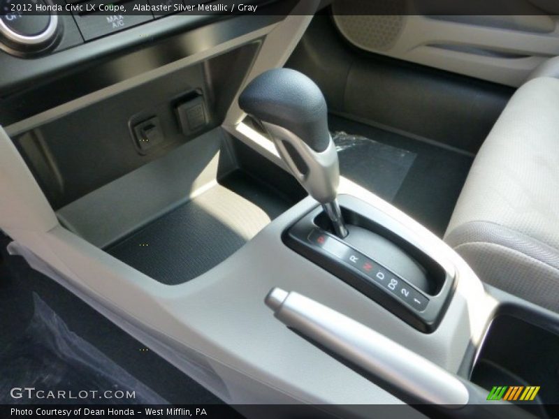 Alabaster Silver Metallic / Gray 2012 Honda Civic LX Coupe