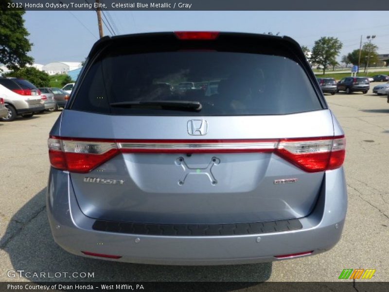 Celestial Blue Metallic / Gray 2012 Honda Odyssey Touring Elite