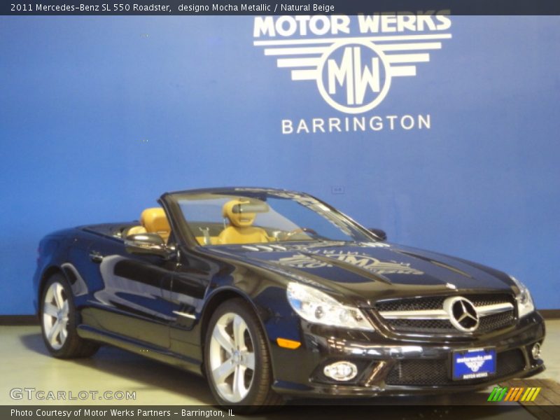 designo Mocha Metallic / Natural Beige 2011 Mercedes-Benz SL 550 Roadster