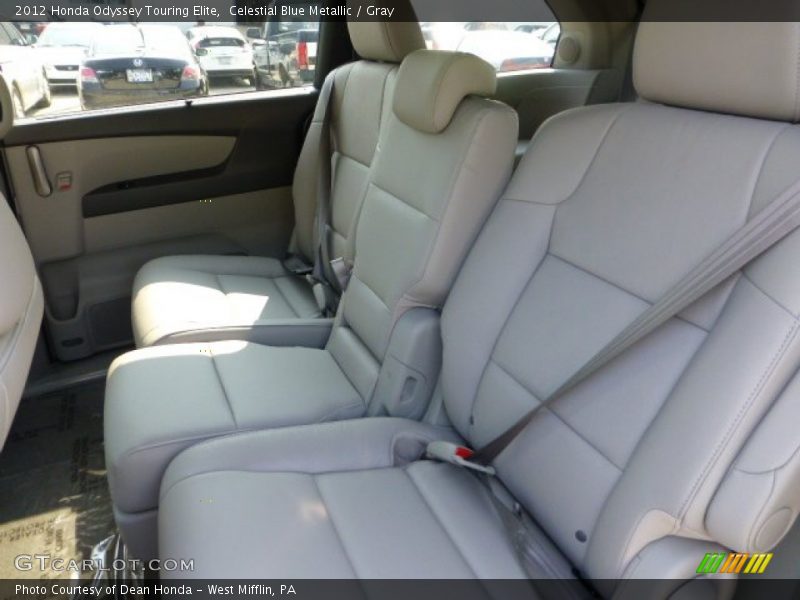 Celestial Blue Metallic / Gray 2012 Honda Odyssey Touring Elite