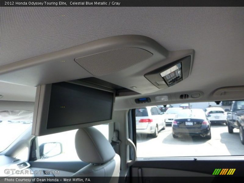 Celestial Blue Metallic / Gray 2012 Honda Odyssey Touring Elite