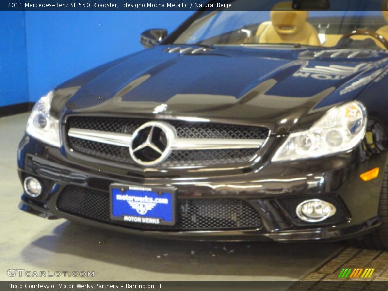 designo Mocha Metallic / Natural Beige 2011 Mercedes-Benz SL 550 Roadster