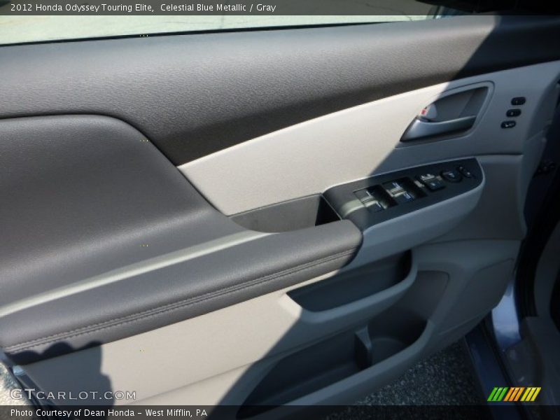 Celestial Blue Metallic / Gray 2012 Honda Odyssey Touring Elite