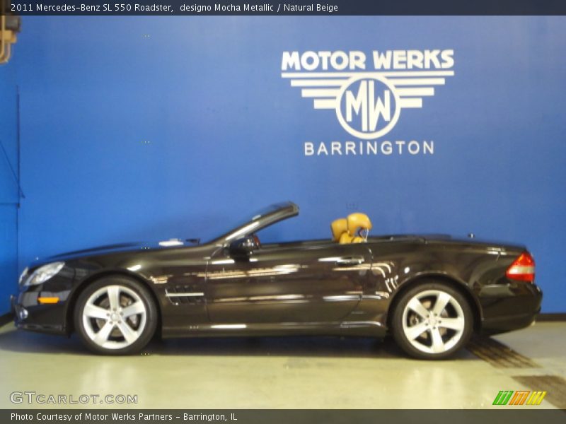 designo Mocha Metallic / Natural Beige 2011 Mercedes-Benz SL 550 Roadster