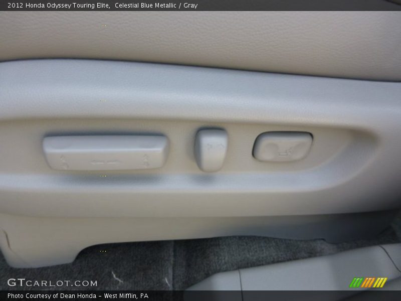 Celestial Blue Metallic / Gray 2012 Honda Odyssey Touring Elite