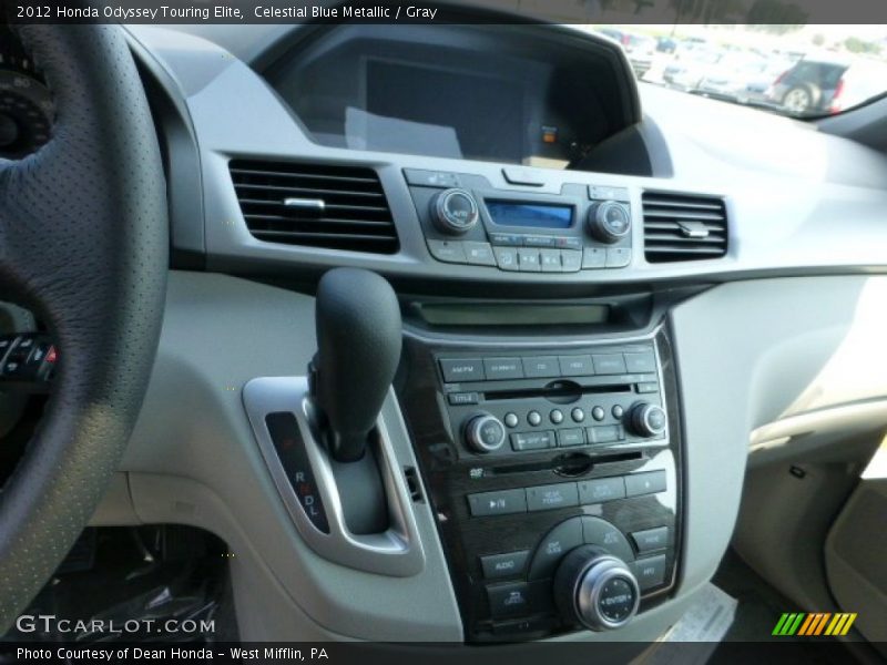 Celestial Blue Metallic / Gray 2012 Honda Odyssey Touring Elite