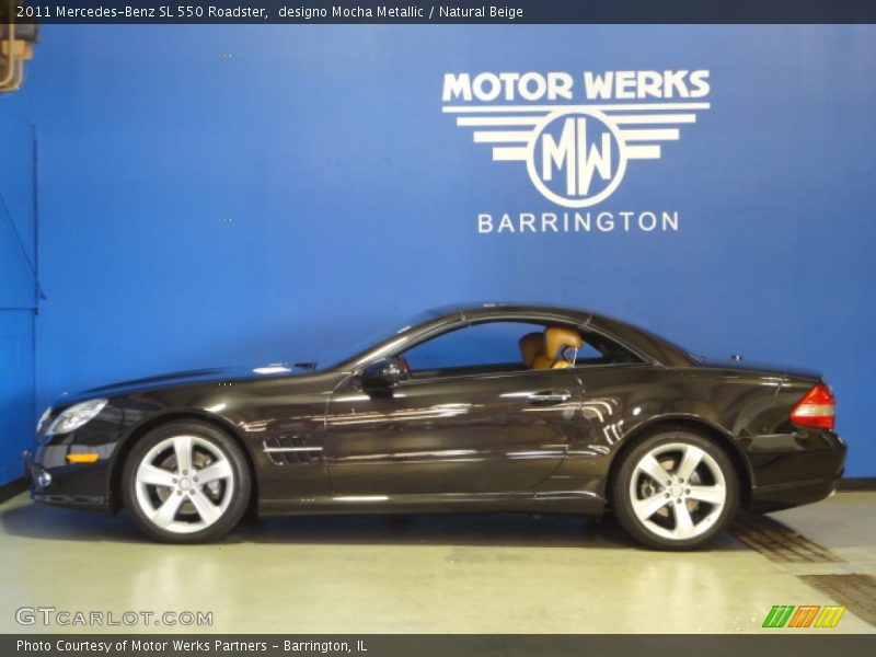 designo Mocha Metallic / Natural Beige 2011 Mercedes-Benz SL 550 Roadster