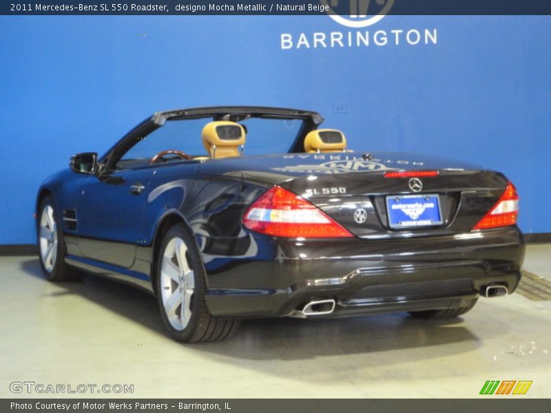 designo Mocha Metallic / Natural Beige 2011 Mercedes-Benz SL 550 Roadster