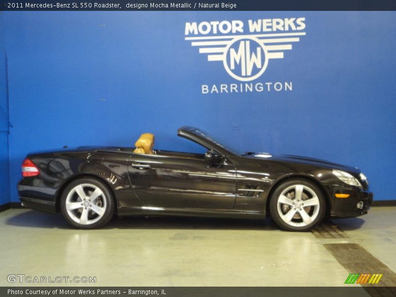 designo Mocha Metallic / Natural Beige 2011 Mercedes-Benz SL 550 Roadster