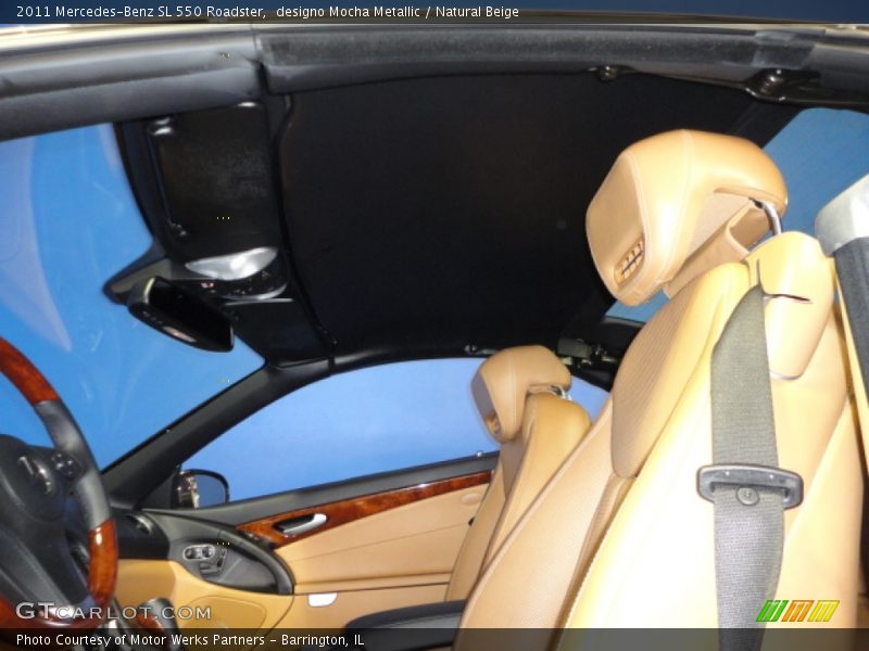 designo Mocha Metallic / Natural Beige 2011 Mercedes-Benz SL 550 Roadster