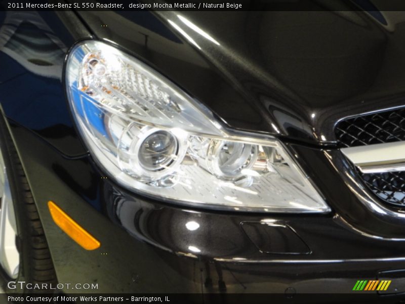 designo Mocha Metallic / Natural Beige 2011 Mercedes-Benz SL 550 Roadster