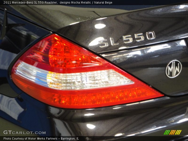 designo Mocha Metallic / Natural Beige 2011 Mercedes-Benz SL 550 Roadster